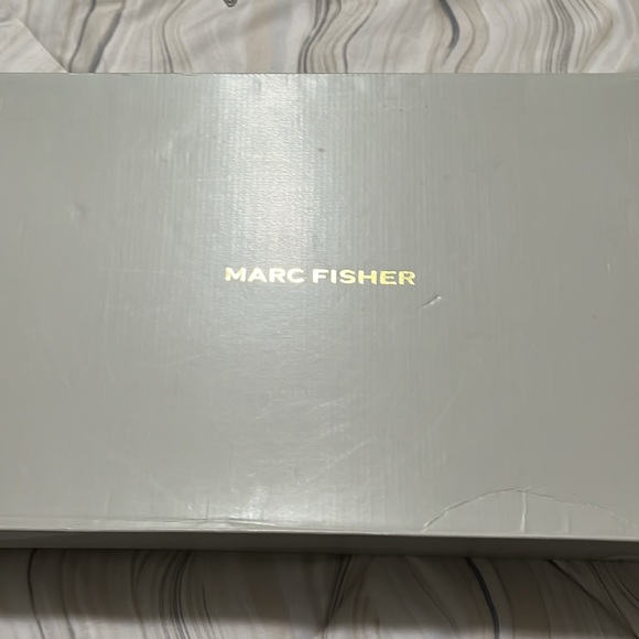 Marc Fisher Rela riding boots, block heel. Winter Olive Green Suede - Picture 4 of 8